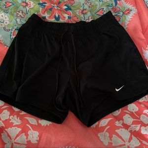 black nike shorts